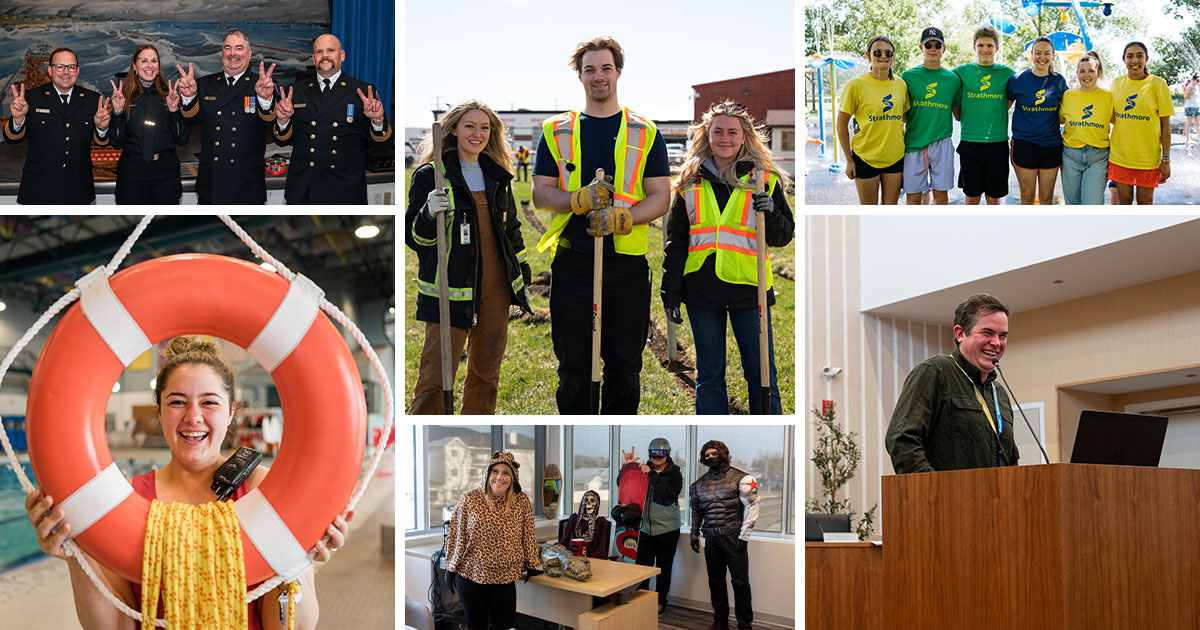 Collage of staff members from the Town of Strathmore